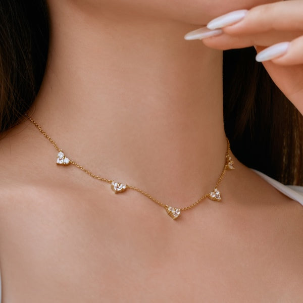 Mini Gold Heart Motif Necklace