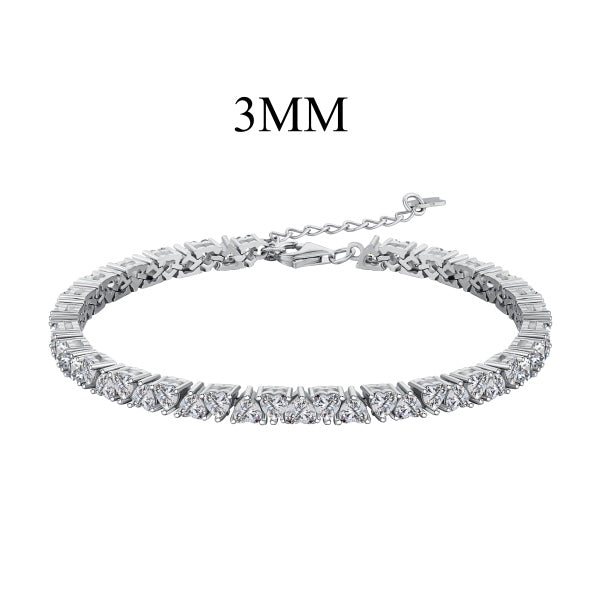 Heart Tennis Bracelet
