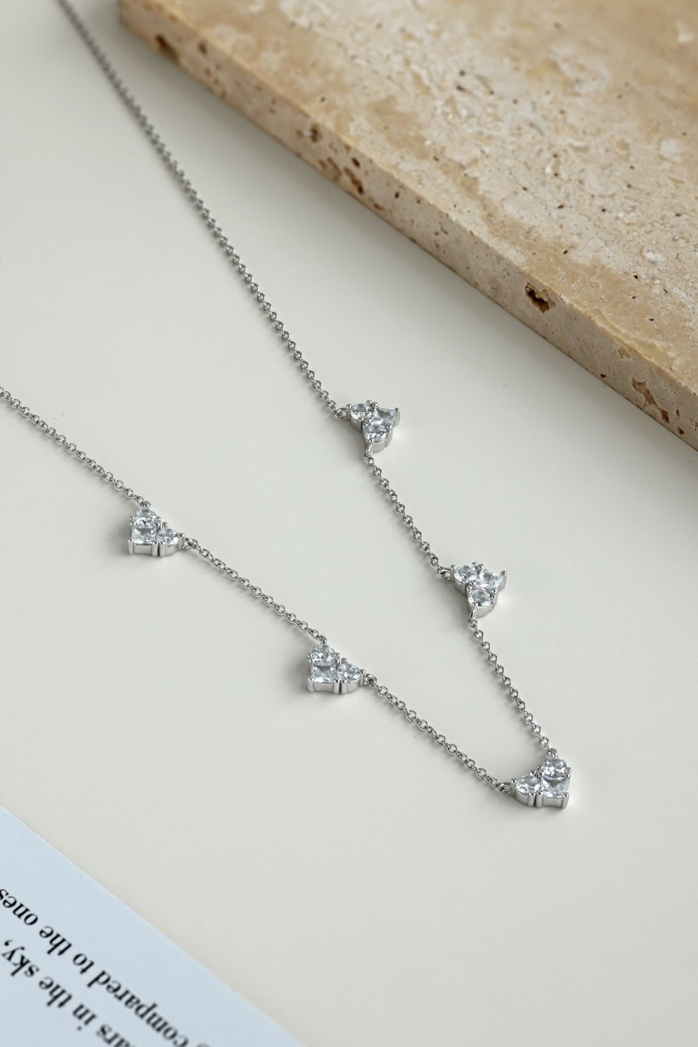 Mini Silver Heart Motif Necklace
