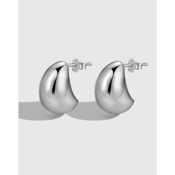 Silver Teardrop Earring