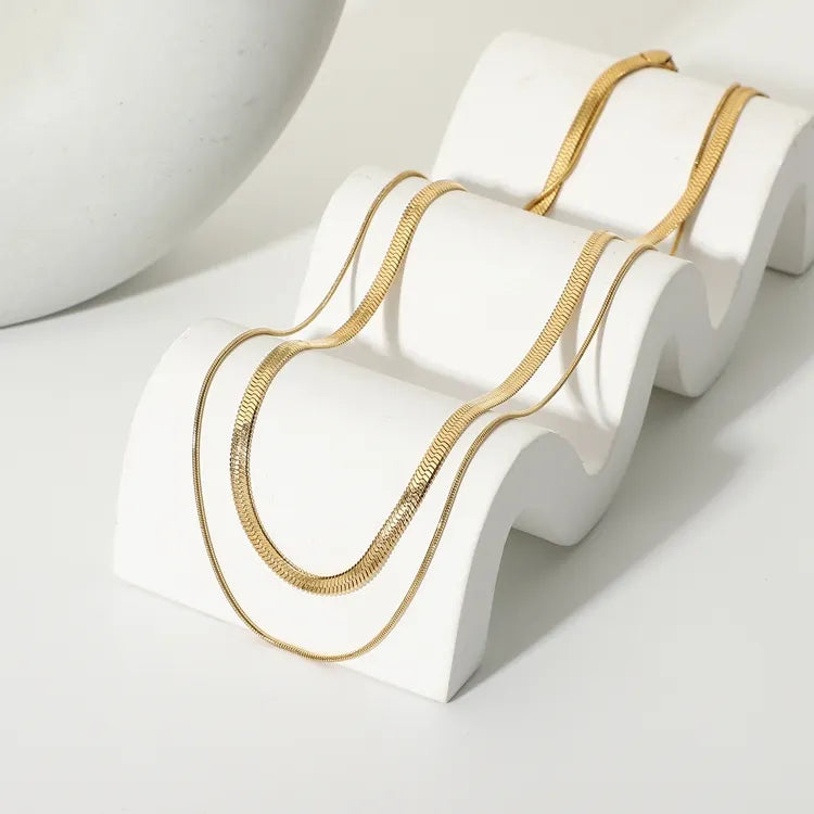 Layered Liquid Gold Necklace